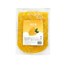 [SH Pacific] 1kg of mango cheong with live pulp 75% Latte Aid Fruit puree for shaved ice topping_Fruitpuree_Natural, Refreshing, Refreshing, Vitamin C_Made in Korea